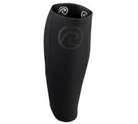 Rehband Bendaggio per polpaccio in neoprene, bendaggio compressivo per polpaccio e stinco, parastinchi per stacchi da terra, CrossFit, Colore:Carbon/Nero, Misura:S