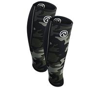 Rehband Bendaggio per polpaccio in neoprene, bendaggio compressivo per polpaccio e stinco, parastinchi per stacchi da terra, CrossFit, Colore:Camuffare - 1 Paio, Misura:L