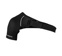 Rehband fascia spalla regolabile per uomo e donna, supporto spalla in neoprene per sport e uso quotidiano, bandage spalla destra e sinistra, Colore:Nero, Misura:S, Lato:Destro