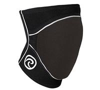 Rehband ginocchiere in neoprene 7 mm per donna e uomo, knee pads antiscivolo e ad alta resistenza per pallavolo, pallamano e sport indoor, Colore:Nero, Misura:S, Lato:Destro