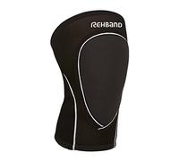 Rehband ginocchiere per pallavolo e pallamano uomo e donna, knee pads in neoprene 3 mm, protezioni ginocchio confortevoli e aderenti per sport indoor, Colore:Nero, Misura:XL
