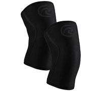 Rehband Power Max Ginocchiera 7mm in SBR/Neoprene per Powerlifting, Bodybuilding, Crossfit e Sollevamento pesi: Ideale per le Competizioni, Colore:Carbon/Nero - 1 Paio, Misura:XXL