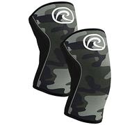 Rehband Power Max Ginocchiera 7mm in SBR/Neoprene per Powerlifting, Bodybuilding, Crossfit e Sollevamento pesi: Ideale per le Competizioni, Colore:Camuffare - 1 Paio, Misura:M