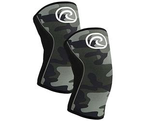 Rehband Power Max Ginocchiera 7mm in SBR/Neoprene per Powerlifting, Bodybuilding, Crossfit e Sollevamento pesi: Ideale per le Competizioni, Colore:Camuffare - 1 Paio, Misura:M