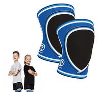 Rehband PRN ginocchiere per bambini, knee pads in neoprene 3 mm per ragazzi e ragazze, ginocchiere leggere per pallamano, pallavolo e sport indoor - 1 paio, Colore:Blu, Misura:L
