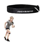 Rehband UD ginocchiera per bambini - Supporto rotuleo con cuscinetto di pressione, fascia per tendine rotuleo junior per calcio, corsa, pallamano e tennis, Colore:Nero, Misura:Taglia unica