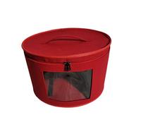 REHOC Scatole per cappelli, rotonde, pieghevoli, con coperchio antipolvere, grande , scatola per cappelli D