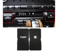 Rehoetom AC Climate Control Button Repair Sticker Set per Boxster 987 e 911 - nero con scritte bianche, vinile di alta qualità, sostituzione diretta