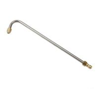 Rehoetom Adattatore ugello lancia idropulitrice in acciaio inox - 30°/90°/punta a spruzzo angolata a forma di U per bacchette di prolunga, compatibile con gas ed elettrici (forma a U 35 cm)