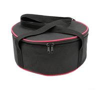 Rehoetom Borsa portaoggetti da campeggio per piatti, ciotole e pentole, impilabile, rigida, organizer per piatti da esterno con doppia cinghia, 28 x 28 x 13 cm, nero