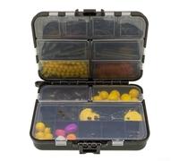 Rehoetom Componenti per la pesca al carboidrato, 143/145 pezzi accessori per la pesca alla carpa in scatola con ganci girevoli per realizzare rig per carpe, elicottero per Chod Ronnie Turbo German