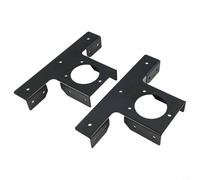 Rehoetom Confezione da 2 staffe angolari per gazebo in metallo resistente, staffe di estensione a T a 3 vie per pali in legno da 10,2 x 10,2 cm, nero, pergola esterna e struttura patio