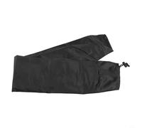 Rehoetom Copertura rotonda nera in tessuto Oxford 420D per piastra del fuoco, resistente alle intemperie, resistente ai raggi UV, antivento e resistente agli strappi, con coulisse (10 (80 cm)