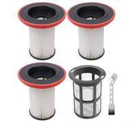 Rehoetom Filtro HEPA di ricambio per Bosch Unlimited, copertura schermo filtro con meccanismo a pulsante centrale per modelli BCS/BCS8/BBS/BKS, set da 3 pezzi (B)