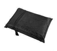 Rehoetom Fodera per sedia a sdraio sospesa in tessuto Oxford 210D con foro per ombrellone, impermeabile e resistente ai raggi UV, per terrazza, terrazza, giardino, colore nero, 185 x