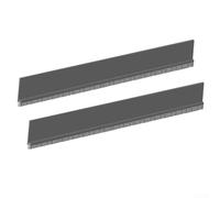 Rehoetom Guarnizione a ventosa in gomma con spazzola, 53 mm, per soglia antivento e resistente all'umidità, paraspifferi adatto al pavimento (grigio)