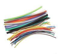 Rehoetom Kit assortito di tubi termorestringenti 2:1, 55 pezzi, guaine in poliolefina per isolamento elettrico, nero, rosso, giallo, verde, blu, bianco, marrone, grigio, viola