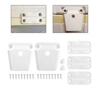 Rehoetom Kit chiavistello e cerniera di ricambio per refrigeratori Igloo (50-165 Qt) - 2 chiusure in plastica, 3 cerniere in acciaio inox, 18 viti, bianco