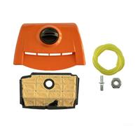 Rehoetom Kit di ricambio per filtro dell'aria per motoseghe MS193T/MS193TC/MS194T - Include coperchio esterno, elemento filtrante, vite e dado, arancione