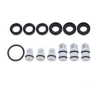 Rehoetom Kit di riparazione testa triangolare e quattro angoli per macchine portatili per autolavaggio - paraolio, valvole di ritegno (12 x 26,5 mm/12 x 18 mm), guarnizioni dell'acqua, per Pla(quattro