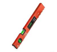 Rehoetom Livella digitale a LED - Finder angolare digitale - con base magnetica - per un fissaggio stabile Misurazione degli angoli di precisione con rotazione automatica dello schermo (400 mm)