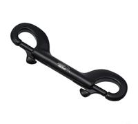 Rehoetom Moschettone a doppia estremità in acciaio inossidabile 316, 100 mm, per accessori BCD, linea di rilascio geoduck e cintura cuscinetto compatibile con Di(bianco)