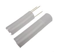 Rehoetom Palo di muschio autoirrigante per piante rampicanti per interni, supporto per piante in plastica con rete e coppa, installazione per la crescita delle radici aeree, bianco, 2 pezzi (L)