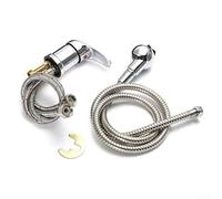 Rehoetom Rubinetto per lavabo da barbiere miscelatore per acqua calda e fredda con tubo doccia e testa a spruzzo, set di rubinetti per lavello da salone per saloni di ingresso, impianti idraulici in