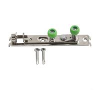 Rehoetom Ruota superiore regolabile anti-oscillazione per porte scorrevoli, puleggia con cuscinetto a sfera con struttura in ferro + gomma, hardware scorrevole per porte in legno e cavi (vite a punta