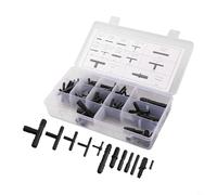 Rehoetom Set di 113 connettori per tubi flessibili assortiti riduttori diritti e connettori a T per sistemi di raffreddamento ad acqua e carburante, raccordi in plastica con custodia