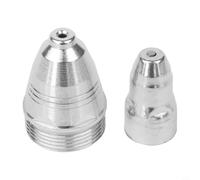 Rehoetom Set di elettrodi e ugelli per taglierina al plasma per torcia, compatibile con macchine CUT-70, CUT-80, CUT-100, CUT-120, punte di apertura da 1,1 mm, 1,3 mm, 1,5 mm, 1,7 mm