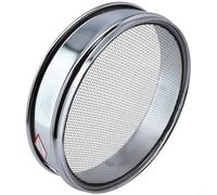 Rehoetom Setaccio standard diametro 20 cm con telaio cromato e rete in acciaio inossidabile 304 per ispezione dei campioni, 4 maglie a 600 opzioni di apertura, compatibile (10 maglie)