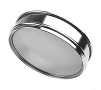 Rehoetom Setaccio standard diametro 20 cm con telaio cromato e rete in acciaio inossidabile 304 per ispezione dei campioni, 4 maglie a 600 opzioni di apertura, compatibile (maglia 325)