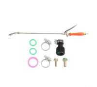 Rehoetom Spruzzatore regolabile in acciaio inox da 72 cm con connettori in ottone da 3/8" e /4" per giardino, lavaggio auto e pulizia esterna, con serratura