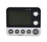 Rehoetom Timer da cucina con conto alla rovescia e conto alla rovescia a doppia linea, cronometro con allarme forte, funzione di memoria 99H, montaggio a parete e stand-up, compatibile con