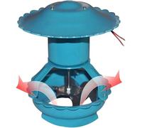 REHOOF Aspiratore per Camino, Ventola per Polvere di Ventola da Camino di Scarico del Camino per Condotto Evacuatore di Fumo per Il Paese,Bungalow,Ventola Aspirazione Canna Fumaria Alta Temperatura D