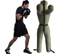 REHOOF Sospeso Dummy, Judo Grappling Dummy, Sacchi da Boxe Adulto,MMA Manichino da Lotta, Karate Training Dummies per Posizione in Piedi Manichino Wrestling Arti Marziali Boxe,Non Riempito C,135CM
