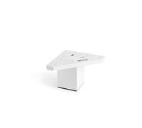 REI 68437 PATA ESQUINERA CUADRADA DE ABS EN Color Blanco MOD.972. DIMENSIONES 4,2x4,2x6cm, Multicolore, 42x42x52mm