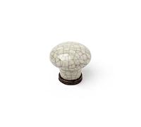 REI 68509 Blister con 2 POMOS REDONDOS para MUEBLE FABRICADO EN PORCELANA ACABADO CRAQUELÉ MOD.818 Ø30mm, Multicolore