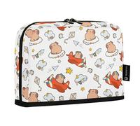Reiacy Astuccio per matite con disegno di Capybara Pilot con cerniera, per bambini, scuola, ufficio