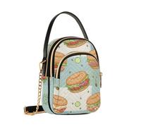 Reiacy Bagel Sandwich Pattern Crossbody Bag per le donne, borsa a tracolla staccabile catena borsa telefono borsa a tracolla portafoglio