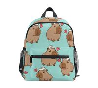 Reiacy Capybara - Zaino per la scuola materna per bambini, con cappuccio, per scuola materna, stile casual