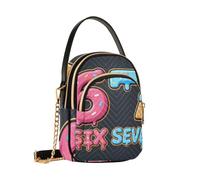 Reiacy Delicious Ice Cream Six Seven - Borsa a tracolla da donna, con catena staccabile, borsa a tracolla per telefono
