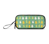 Reiacy Divertente astuccio a forma di anatra e pera, grande capacità, con scomparti con cerniera, astuccio per cancelleria per bambini, adolescenti, scuola, Multicolore, Taglia unica, regolare