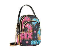 Reiacy Ice Cream Six Seven - Borsa a tracolla da donna, con catena staccabile, per telefono, borsa a tracolla