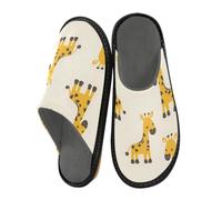 Reiacy Little Giraffe House Pantofole per donne e uomini, antiscivolo per interni ed esterni, calde pantofole da casa, Piccola giraffa, 5.5/6 UK, moderno