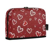 Reiacy Love Simple Hearts - Astuccio per matite con cerniera, per bambini, scuola, ufficio