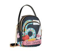Reiacy Love Six Seven - Borsa a tracolla da donna, con catena staccabile, borsa a tracolla per telefono
