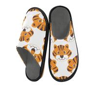 Reiacy Molte pantofole Tiger House per donne e uomini, antiscivolo per interni ed esterni, calde pantofole da casa, Molti Tigri, 5.5/6 UK, moderno