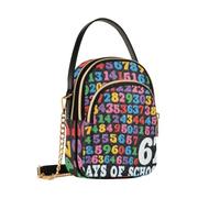 Reiacy Number Six Seven - Borsa a tracolla da donna, con catena staccabile, borsa a tracolla per telefono